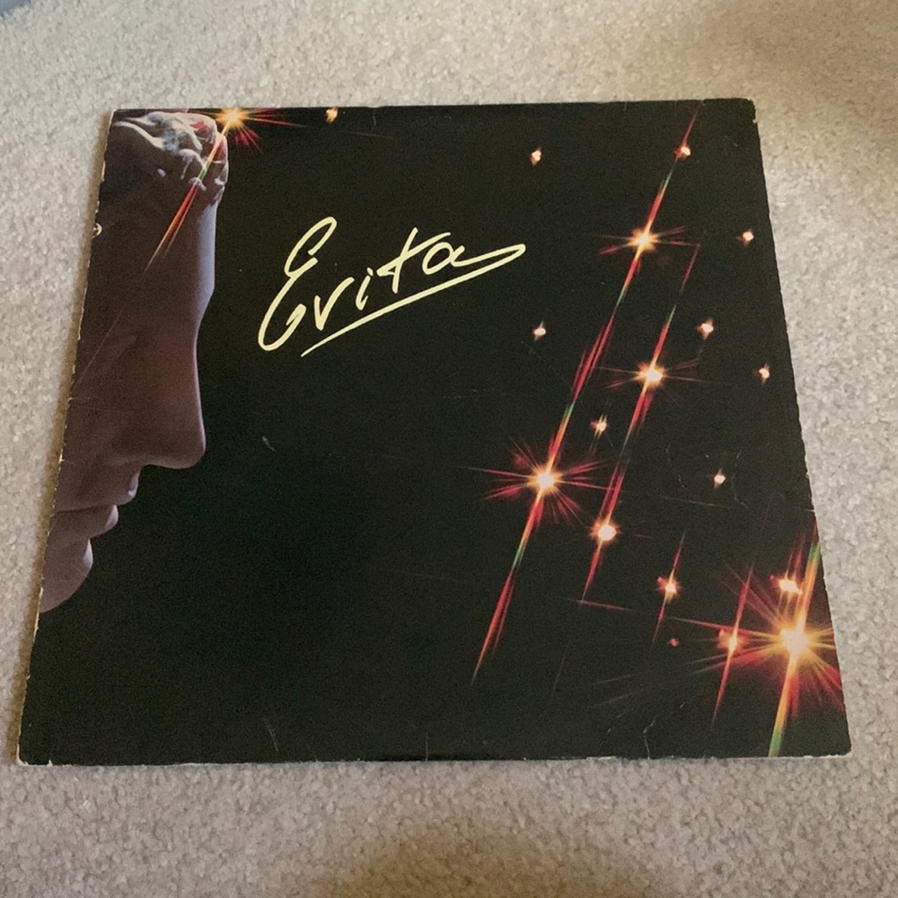🎉 2x Host Pick! 🎉 Evita Soundtrack Vinyl Record Great Condition
